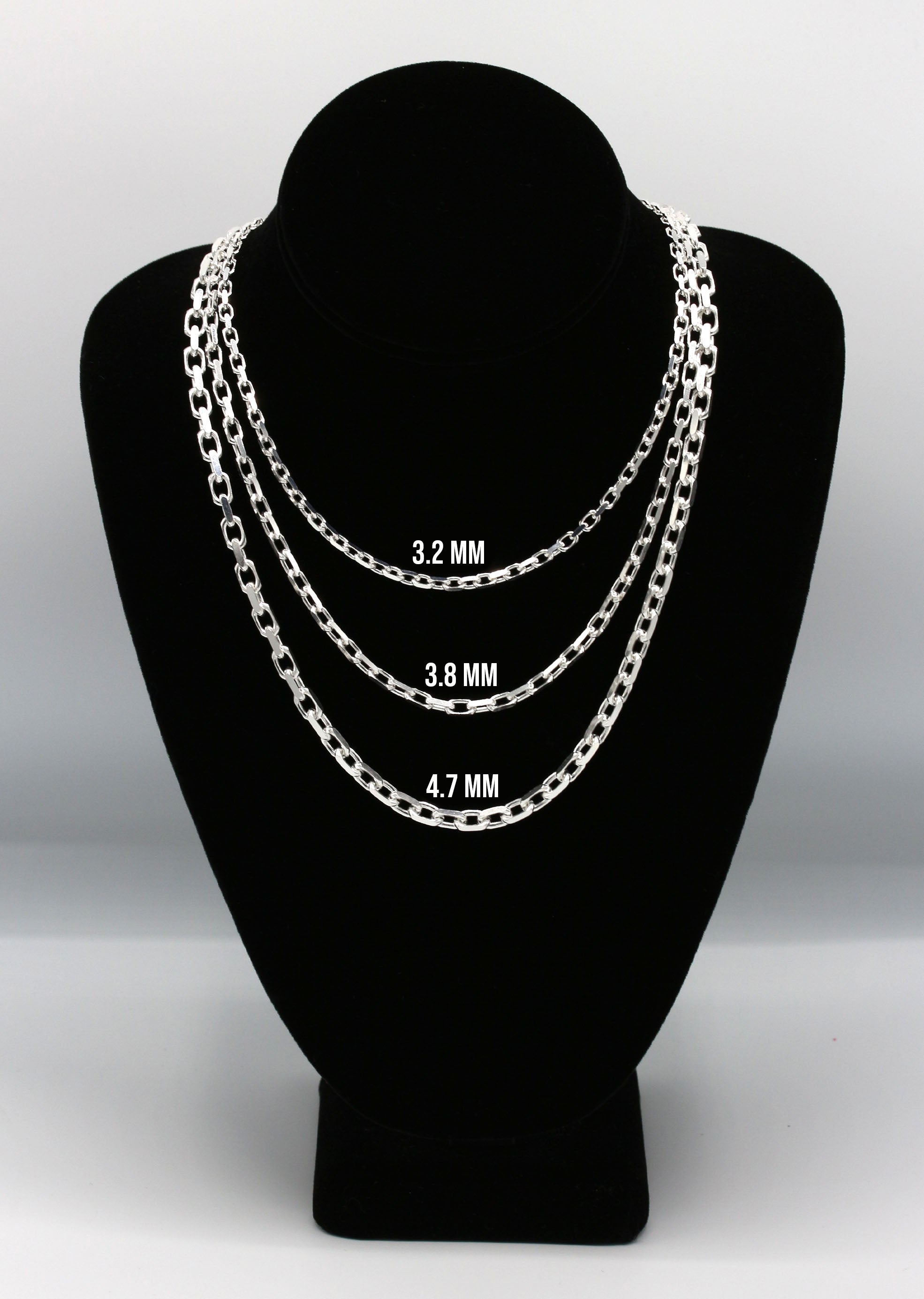 Silver Chain - Mens White Chain / Hermes Chain