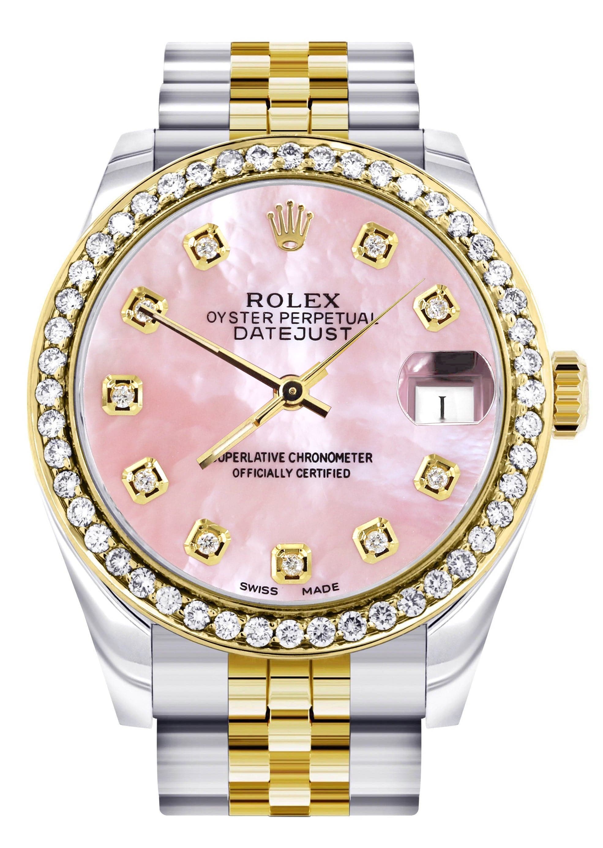 Diamond Gold Rolex Watch 68273 Bisel De Diamante 31 Mm