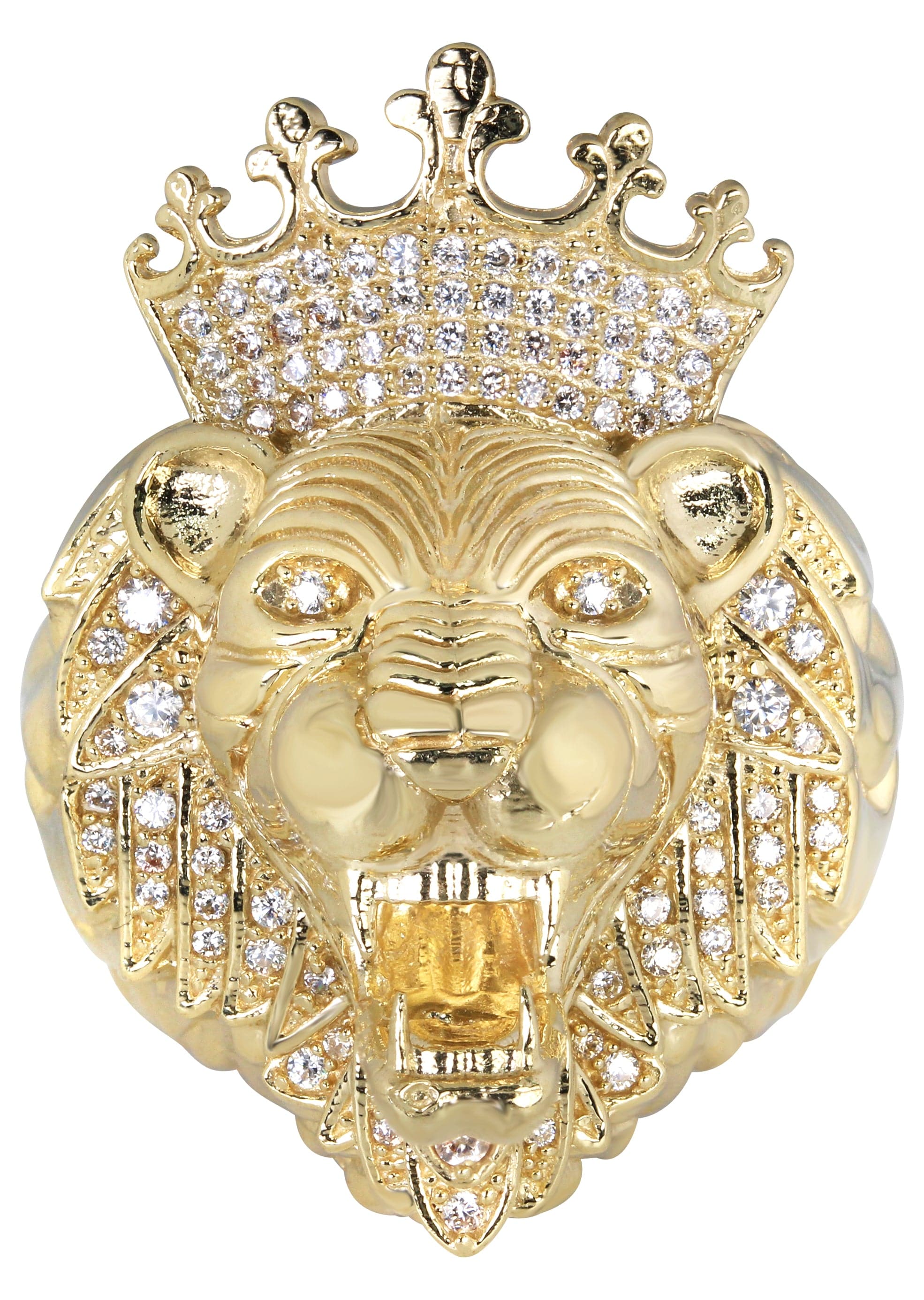 10K Lion Gold Ring For Men Mens Pinky Ring Grams