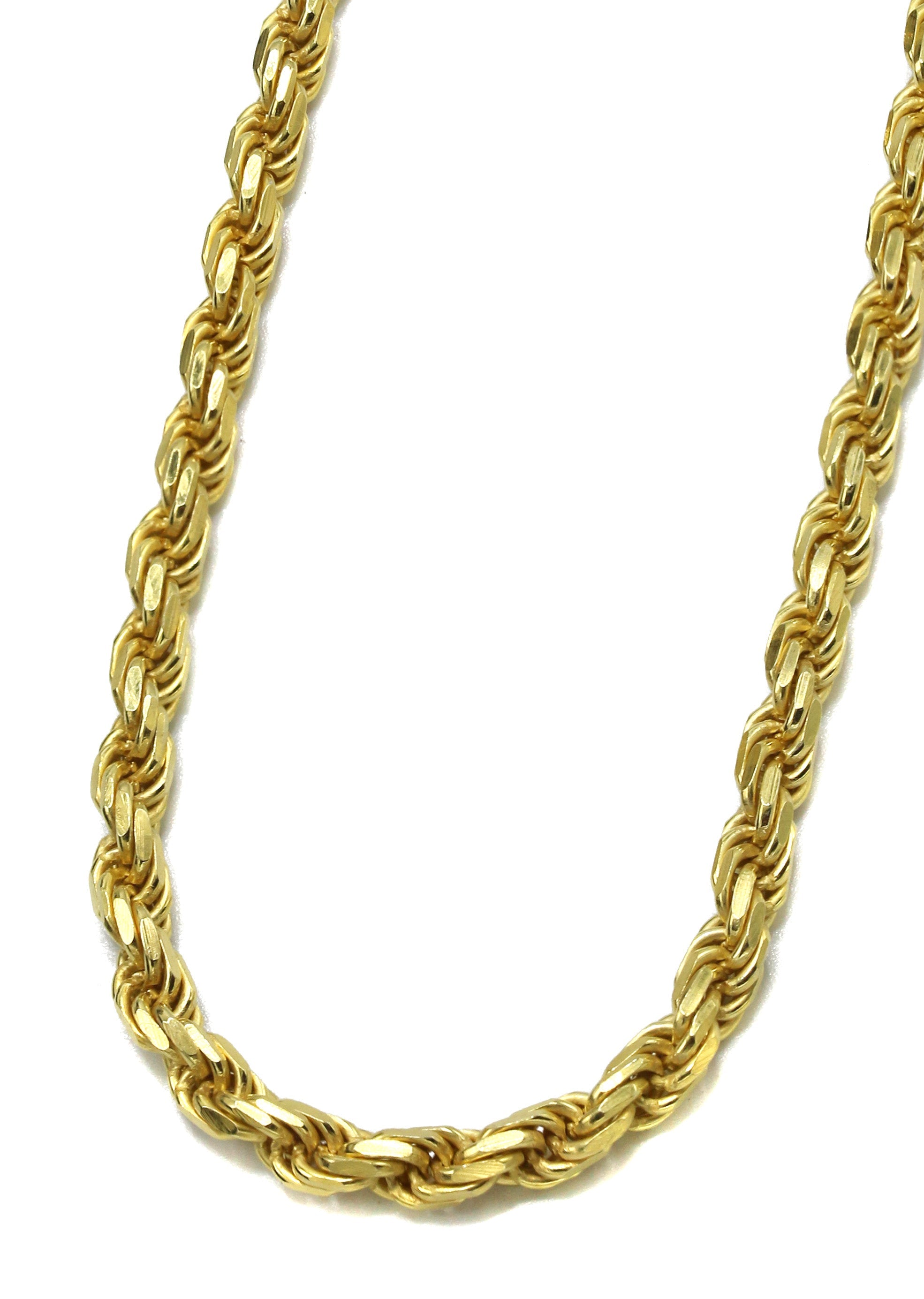 Silver Chain Mens Gold Chain Rope Chain