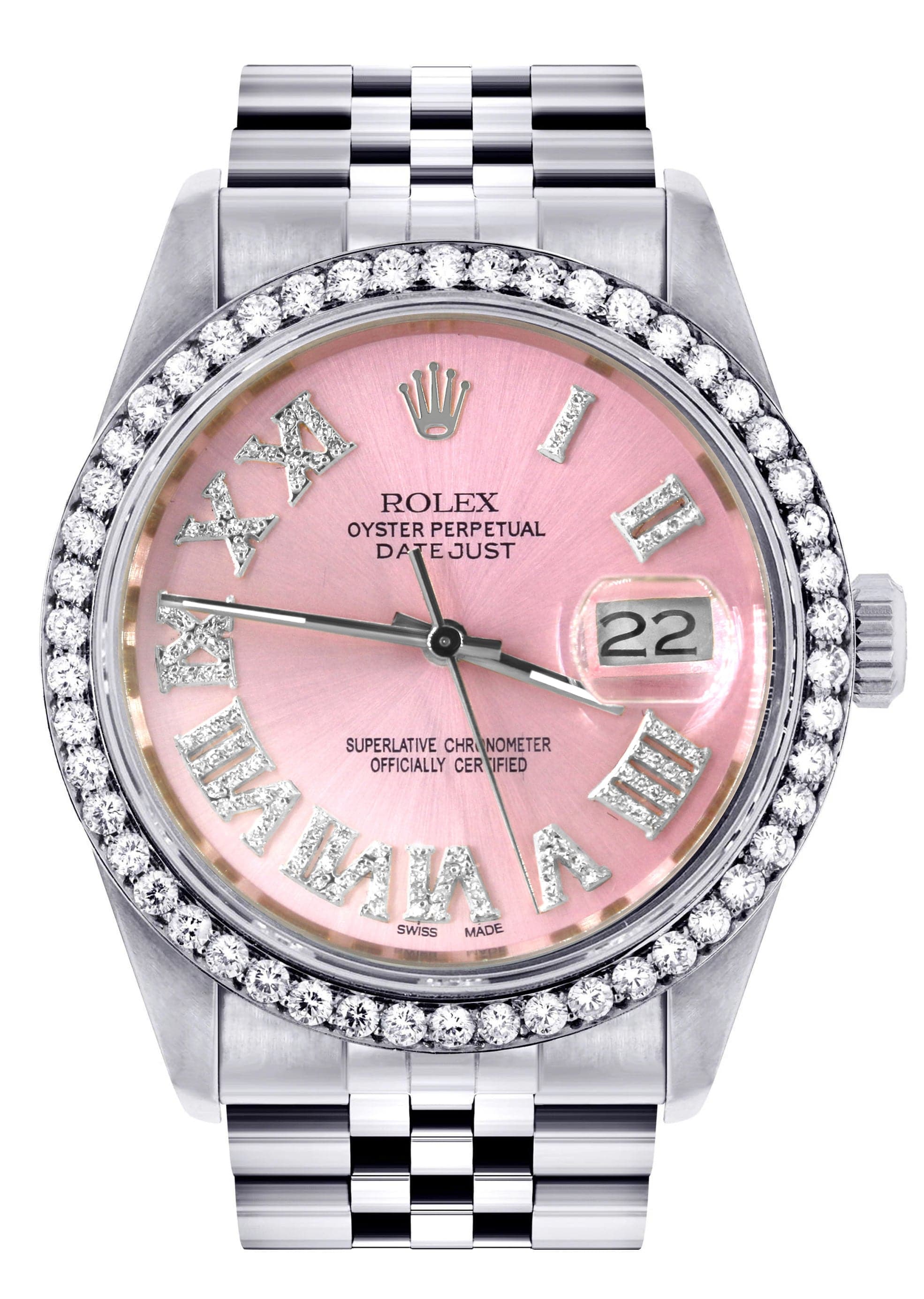 Montre Rolex Datejust pour Homme en Diamant 36Mm Chiffres