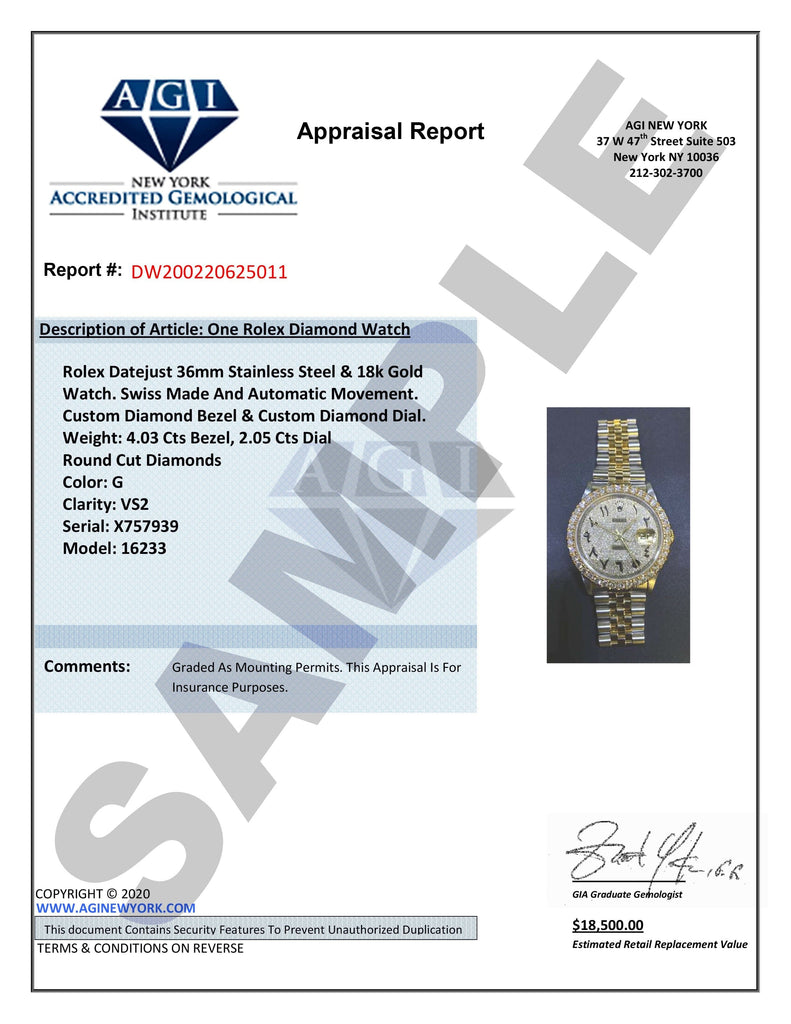 Diamond Gold Rolex Watch For Men | 36Mm | Black Arabic Full Diamond Dial | Jubilee Band CUSTOM ROLEX FROST NYC 