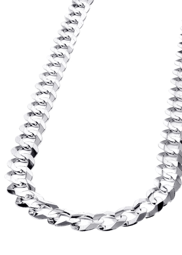 Mens White Gold Chain - Solid Cuban Link 10K Gold MEN'S CHAINS MANUFACTURER 1 