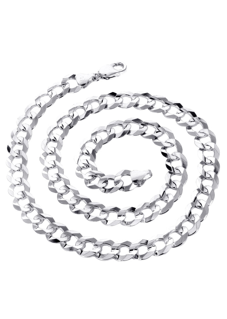 Mens White Gold Chain - Solid Cuban Link 10K Gold MEN'S CHAINS MANUFACTURER 1 