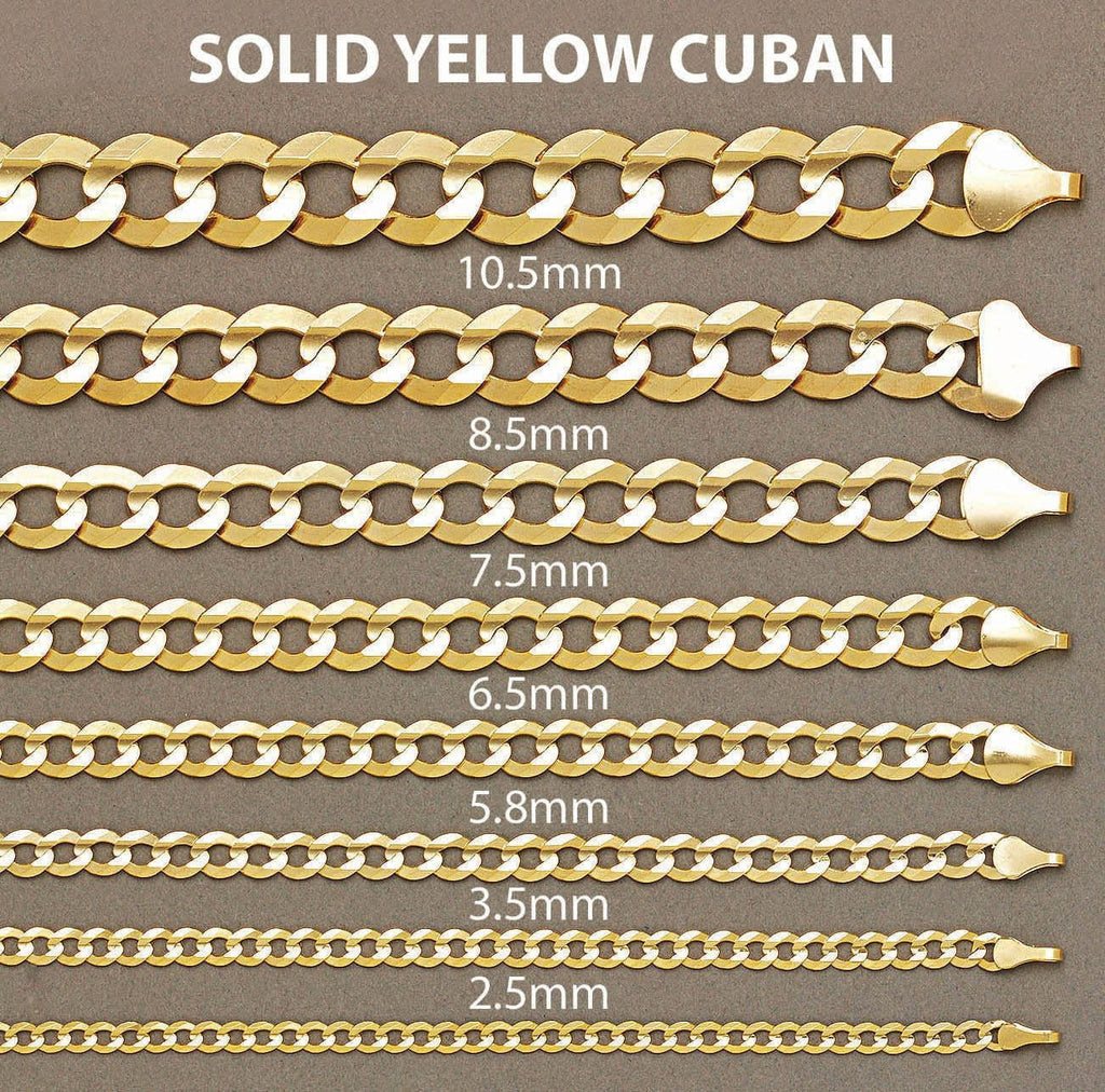 14K Gold Bracelet Solid Cuban Link Men's Gold Bracelets FROST NYC 