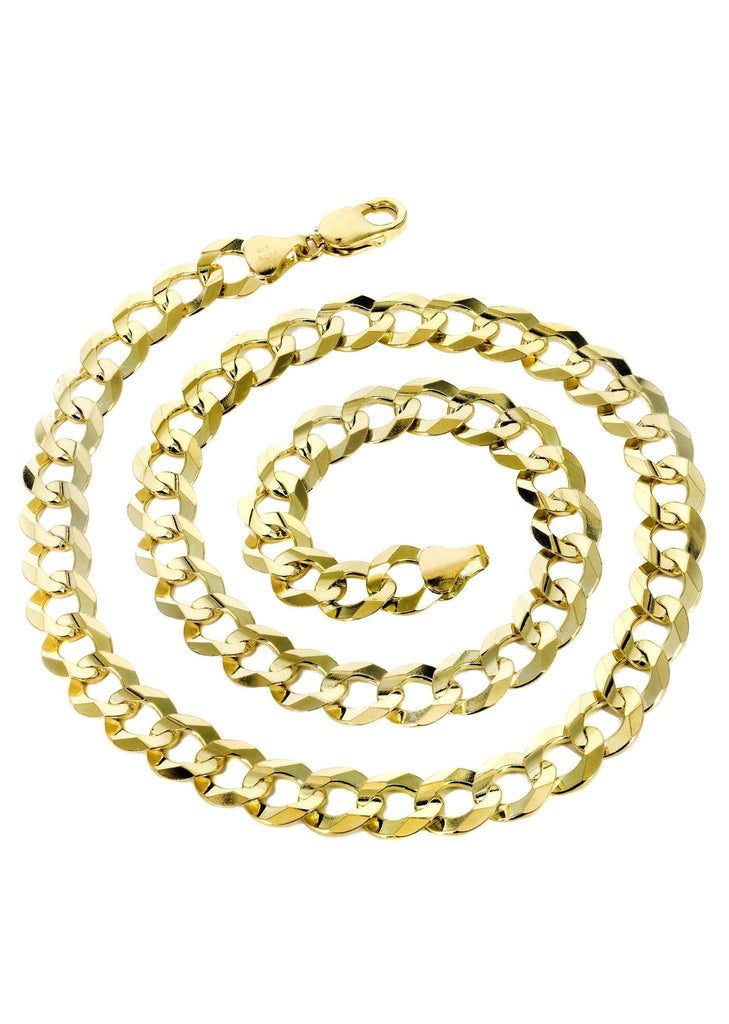 Mens Gold Chain - Solid Cuban Link 10K Gold MEN'S CHAINS FROST NYC 