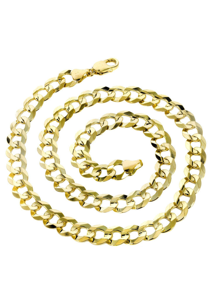 Mens Gold Chain - Solid Cuban Link 10K Gold MEN'S CHAINS FROST NYC 