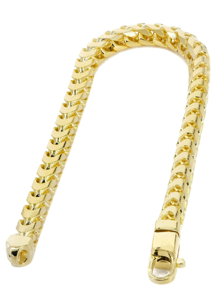 14K Gold Bracelet Solid Franco Men's Gold Bracelets FROST NYC 