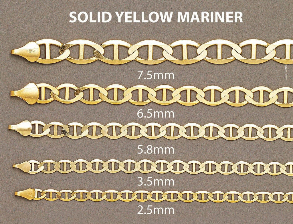 14K Gold Bracelet Solid Mariner Men's Gold Bracelets FROST NYC 