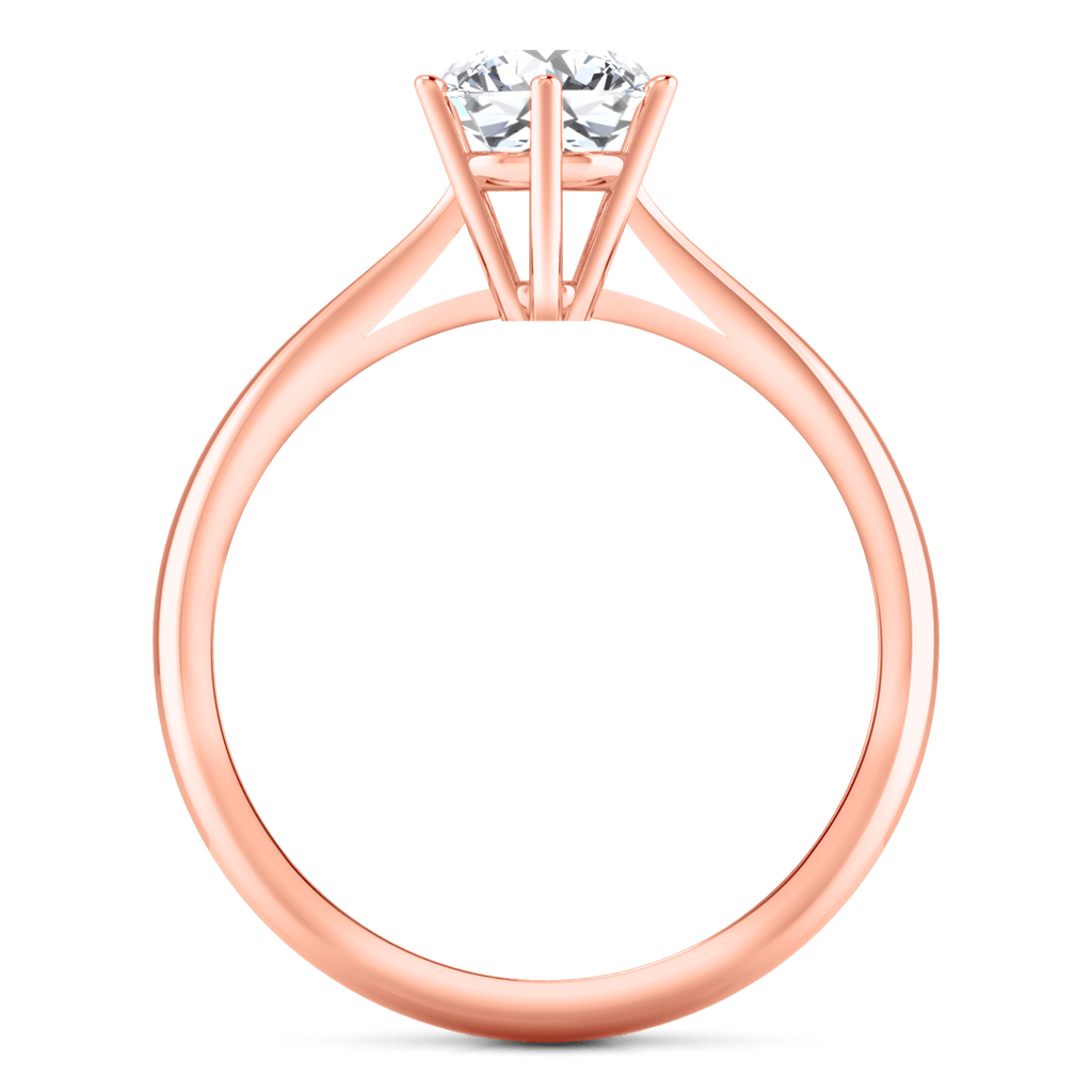 Solitaire Diamond Engagement Ring Alexa 14K Rose Gold engagement rings imaginediamonds 