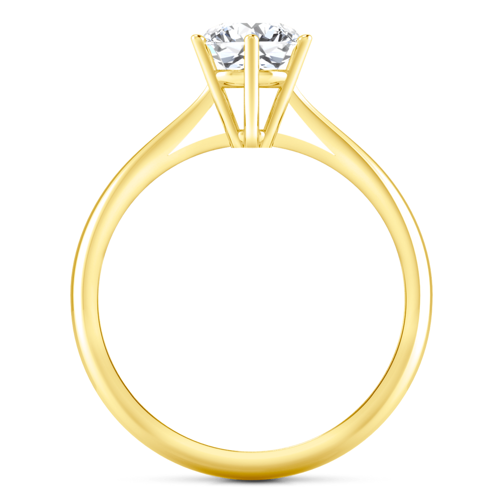 Solitaire Diamond Engagement Ring Alexa 14K Yellow Gold engagement rings imaginediamonds 