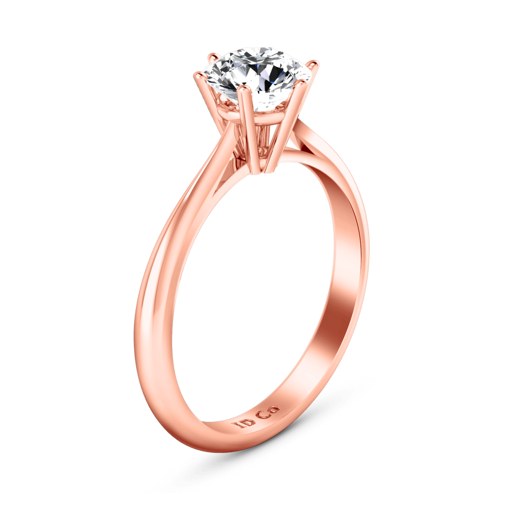 Solitaire Diamond Engagement Ring Alexa 14K Rose Gold engagement rings imaginediamonds 