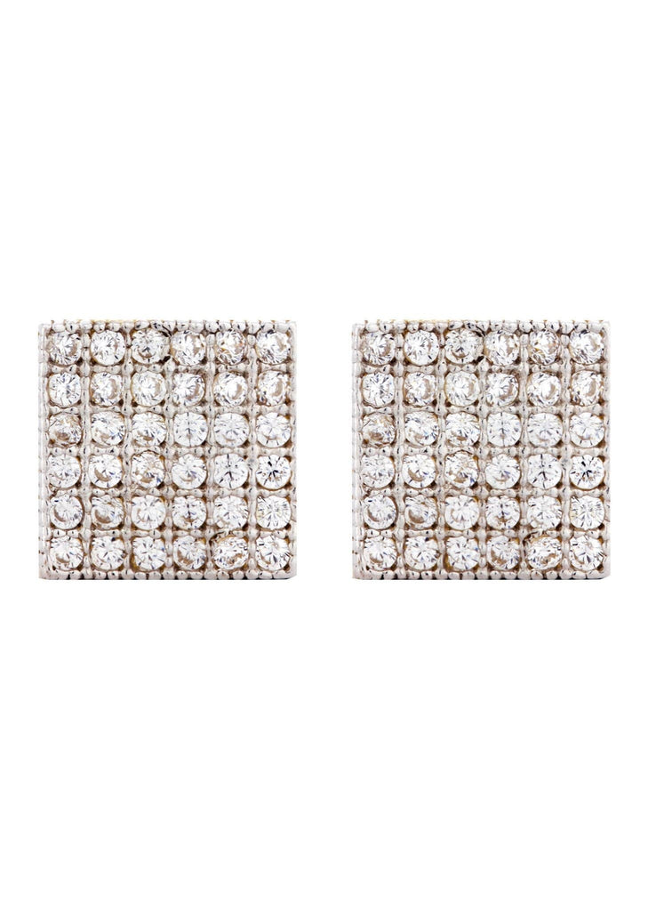 Cz 10K Yellow Gold Studs | Appx. Diameter 0.1 Inches Gold Stud Earrings FROST NYC 