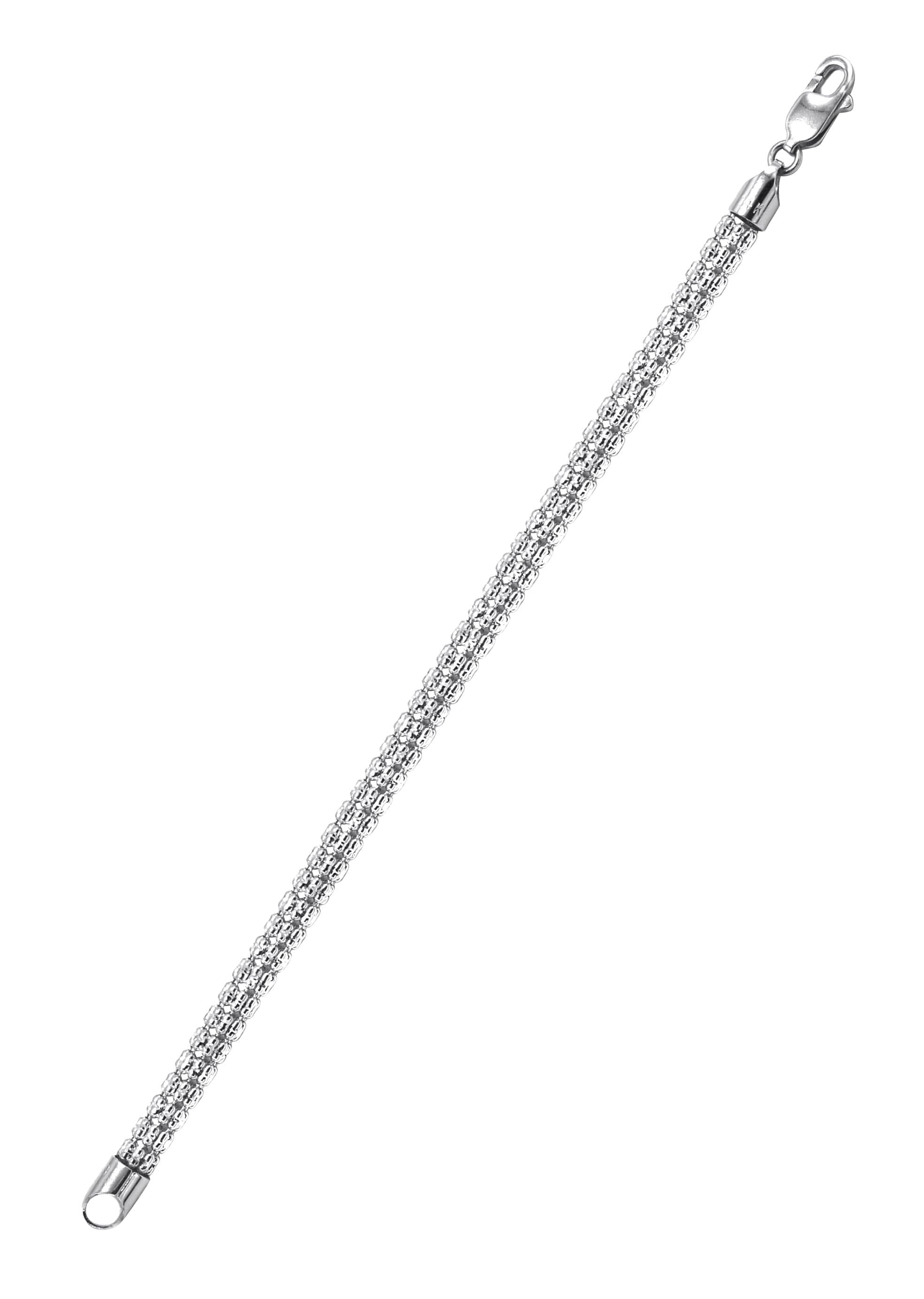 14K White Gold Ice Bracelet