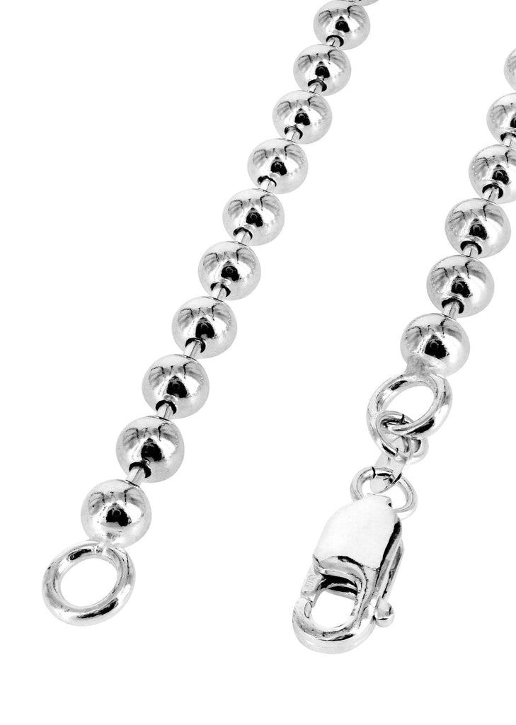 Gold Chain - Mens Dog Tag Chain 10K White Gold MEN'S CHAINS FROST NYC 