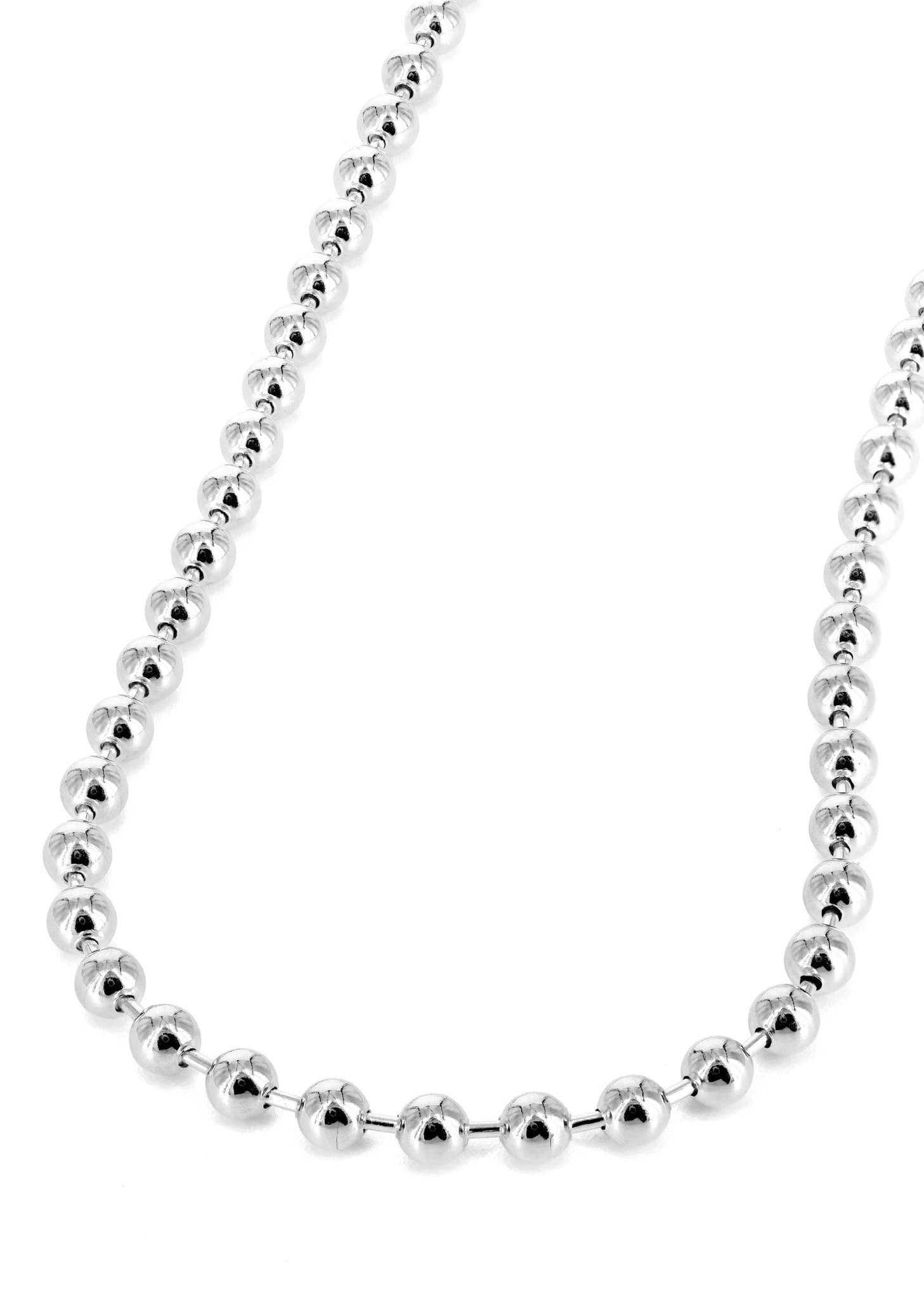Diamond Name Dog Tag Necklace 14K White Gold 18