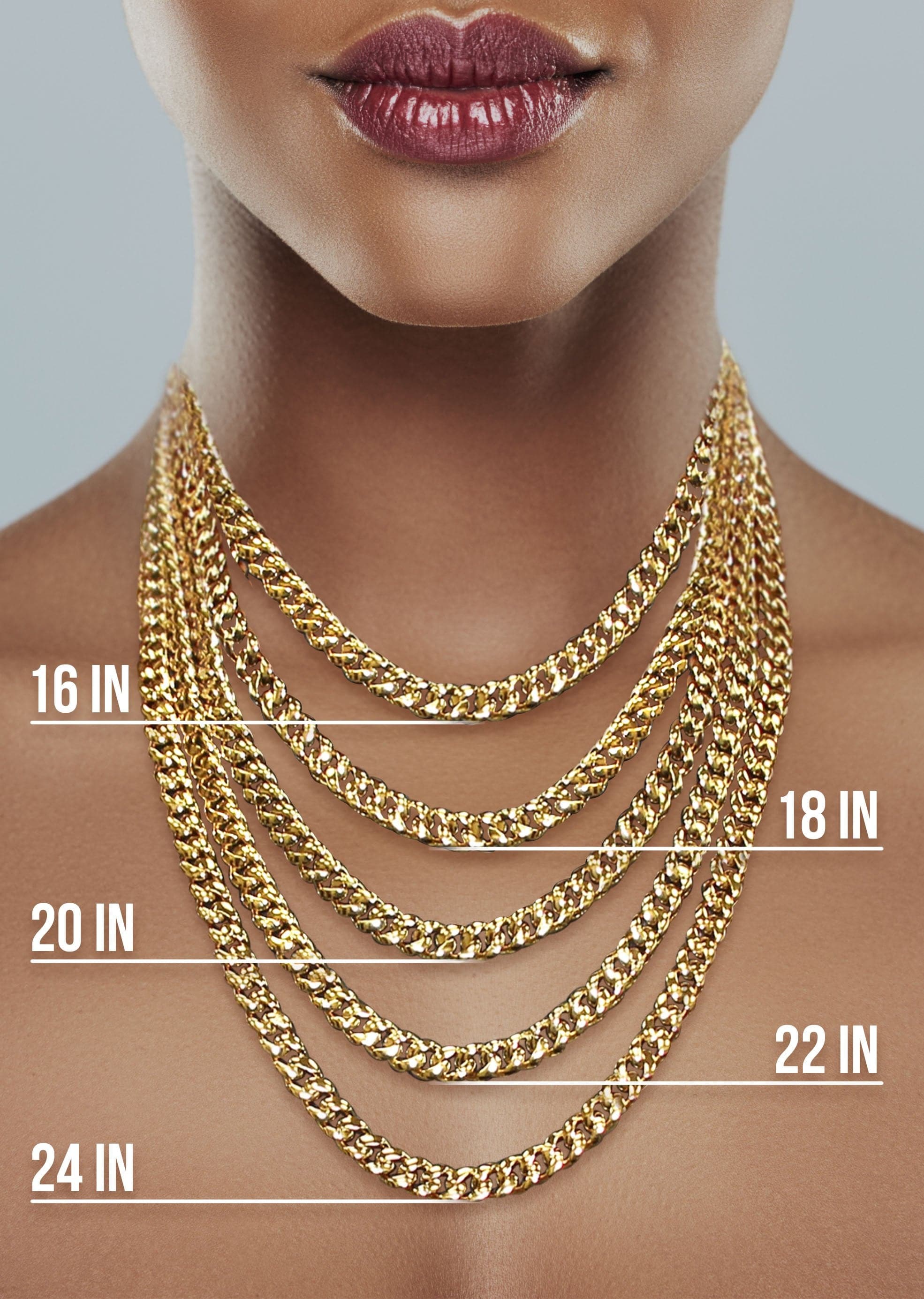 Gold Chain - Womens Herringbone Chain 10K Gold