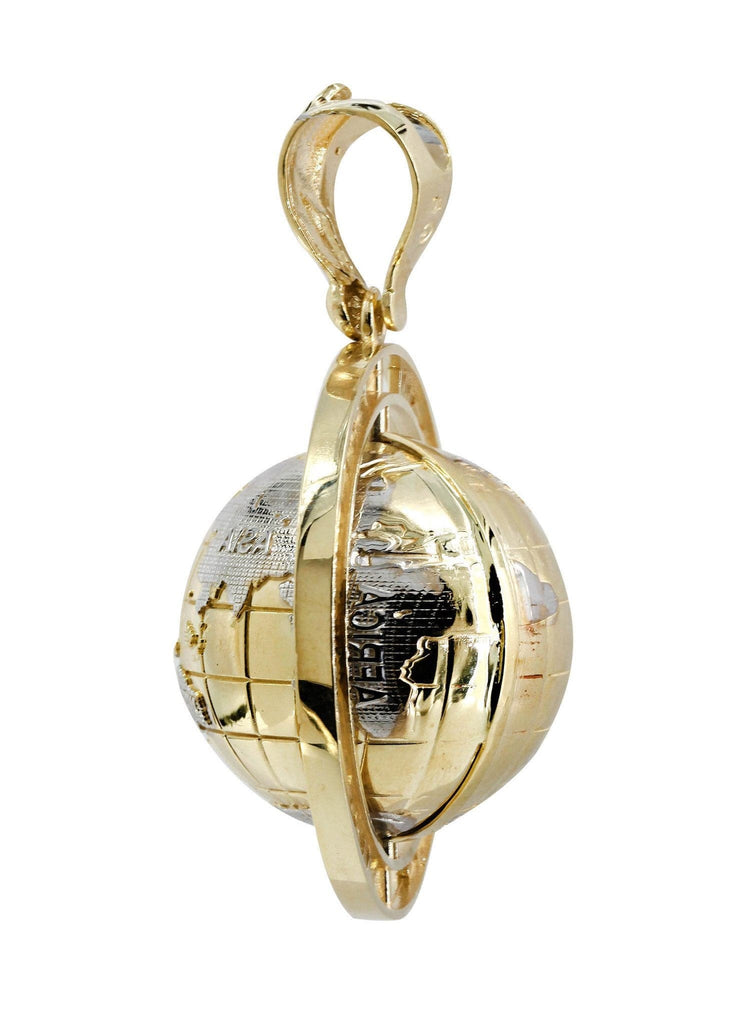 Large World Is Mine Pendant 10K Yellow Gold | 35 Grams FrostNYC 