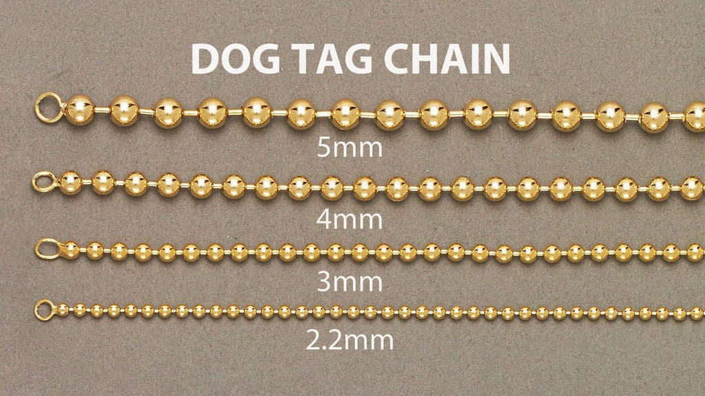 14K Gold Chain - Dog Tag Chain MEN'S CHAINS FROST NYC 