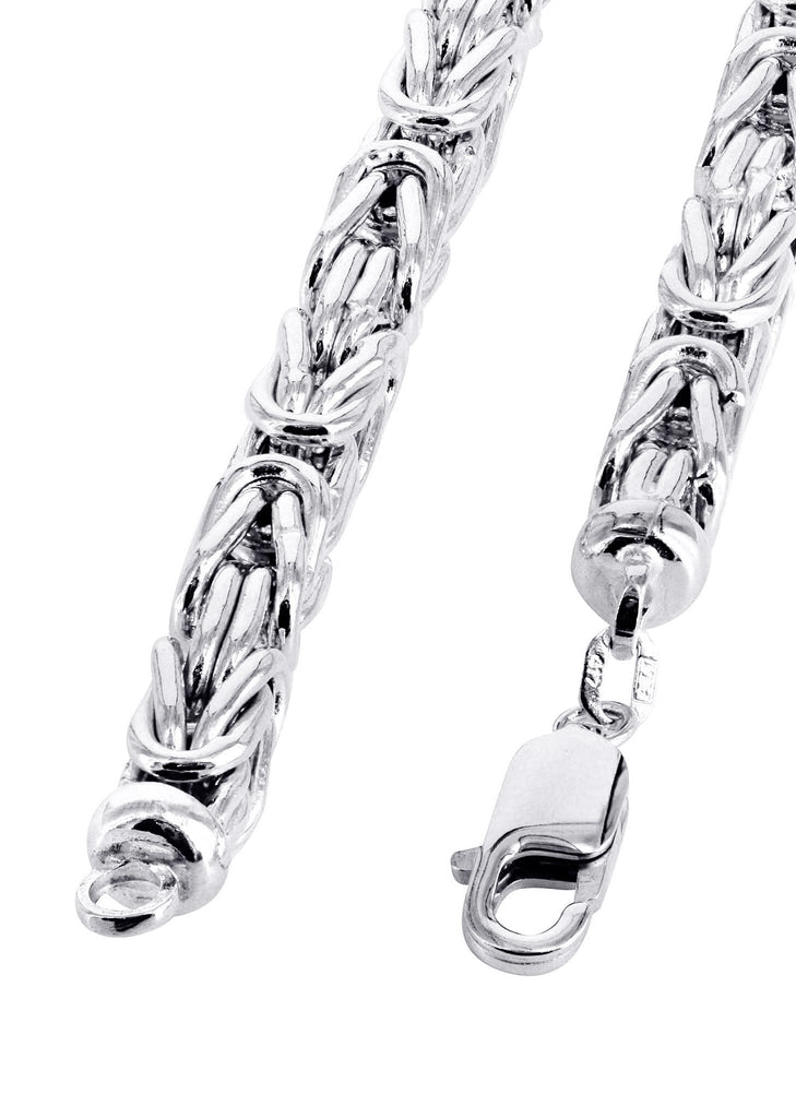 White Gold Chain - Mens Italian Bizantine Chain 10k Gold MEN'S CHAINS MANUFACTURER 1 