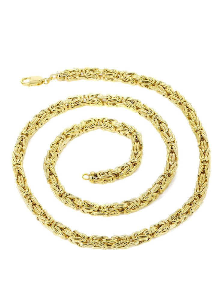 Byzantine chain 14k gold Clearance
